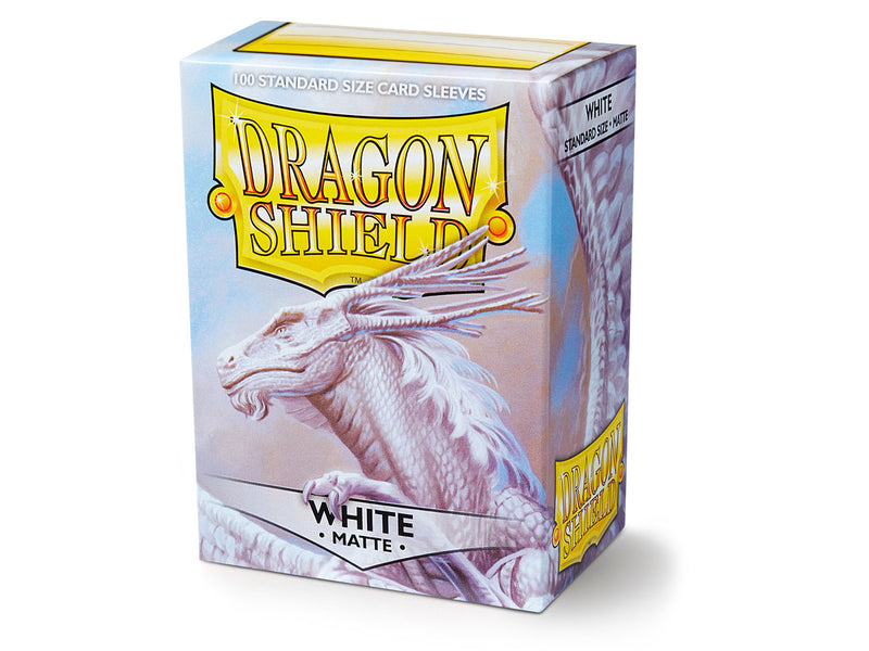Dragon Shield 100ct Matte Standard Size Sleeves - White
