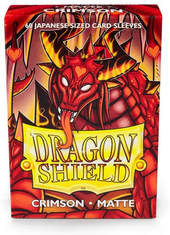 Dragon Shield 60ct Matte Japanese Sized Sleeves - Crimson