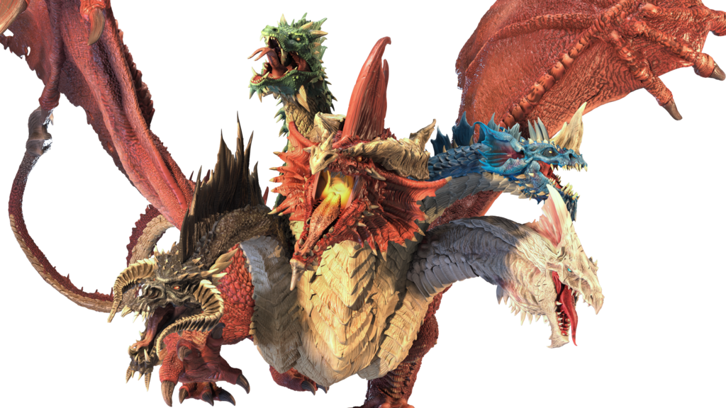 D&D Icons of the Realms Miniatures: Gargantuan Tiamat