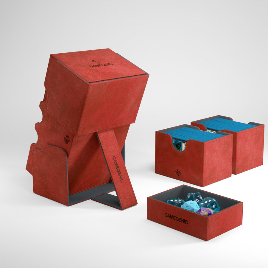 Gamegenic Stronghold 200+ Convertible Deck Box - Red