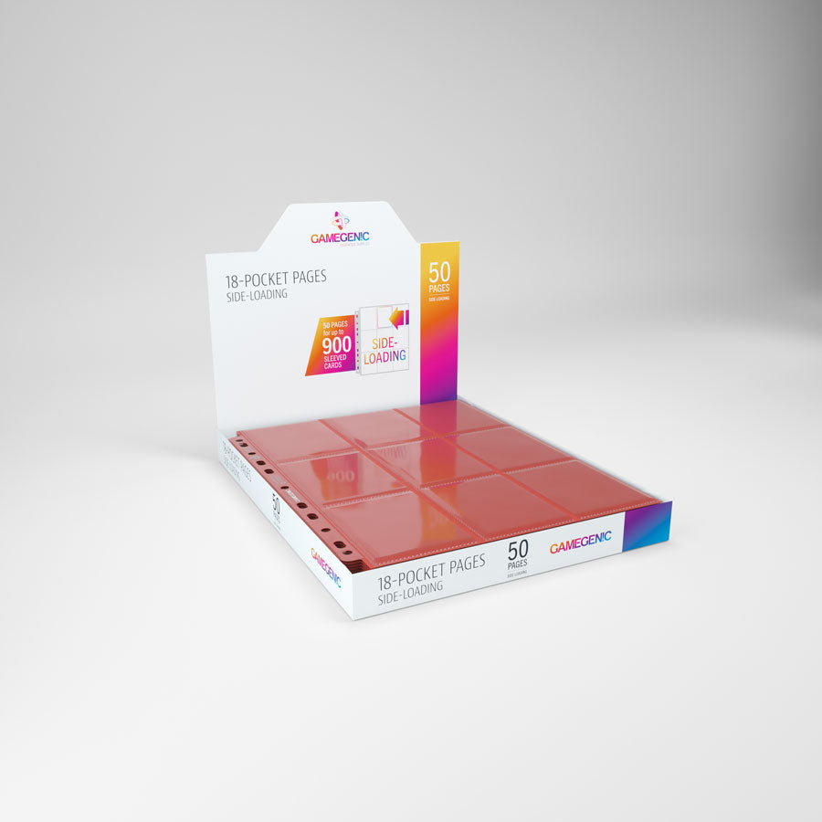 Gamegenic 18-Pocket Pages Side-Loading (50 Pages Display