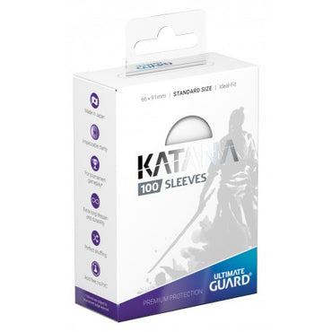 Ultimate Guard Katana 100ct Standard Size Sleeves - White