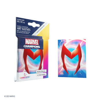 Marvel Champions The Card Game Official Scarlet Witch Art Sleeves | Pack of 50 Art Sleeves and 1 Clear Sleeve