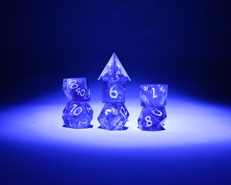 Sirius Dice - Pink Cloak & Dagger 7 Piece Polyhedral Set