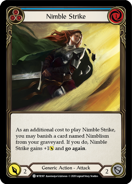 Nimble Strike (Blue) [U-WTR187] Unlimited Rainbow Foil