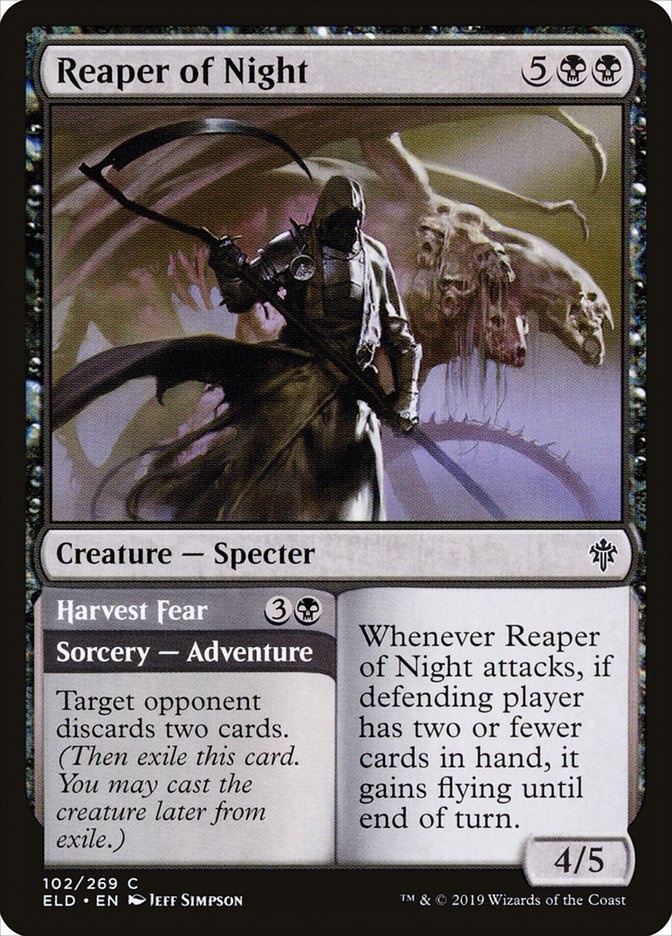 Reaper of Night // Harvest Fear [Throne of Eldraine]