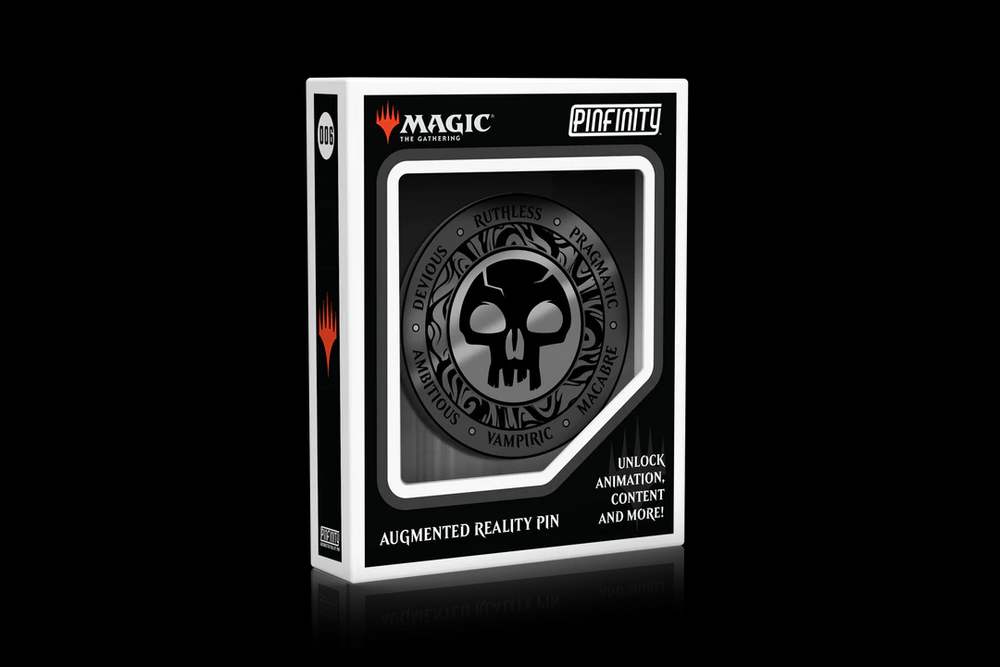 Magic: The Gathering Black Mana Crest Augmented Reality Enamel Pin