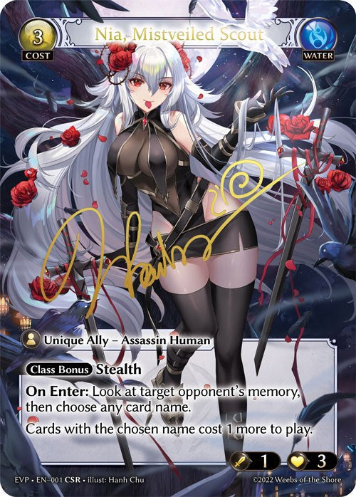 Nia, Mistveiled Scout (1) [Dawn of Ashes: Event Pack]