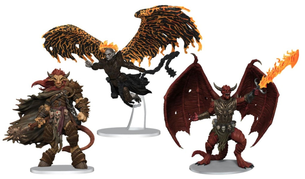 Dungeons & Dragons Icons of the Realms Miniatures: ARCHDEVILS - BAEL, BEL, AND ZARIEL