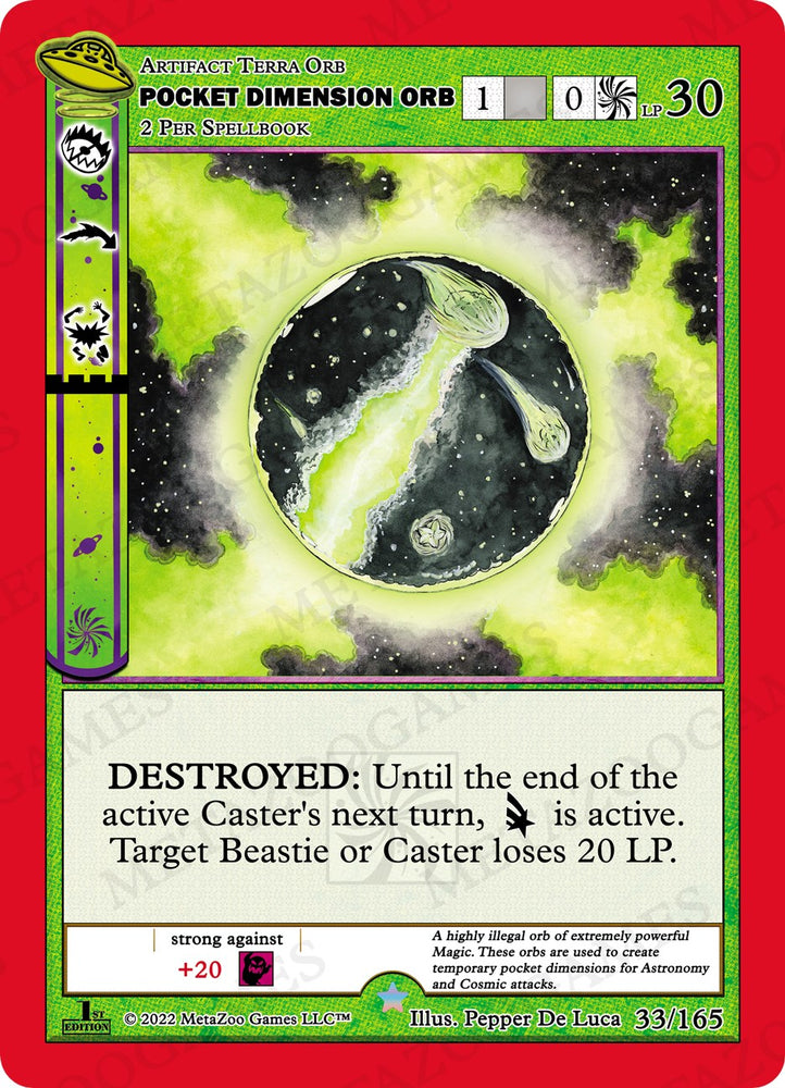 Pocket Dimension Orb [Cryptid Nation: UFO First Edition]