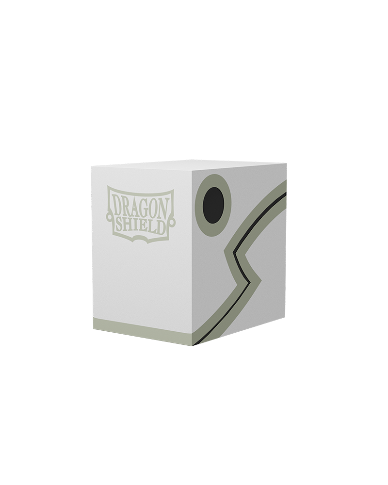 Dragon Shield Double Shell Deck Box - White/Black