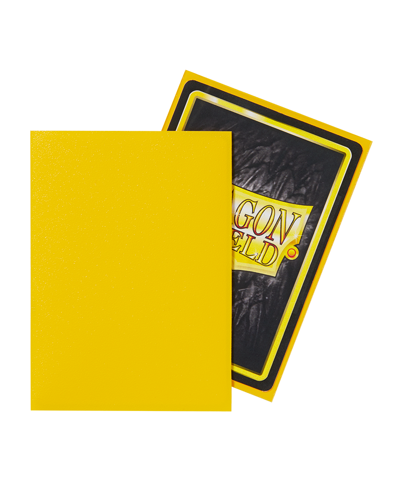 Dragon Shield 100ct Matte Standard Size Sleeves - Yellow