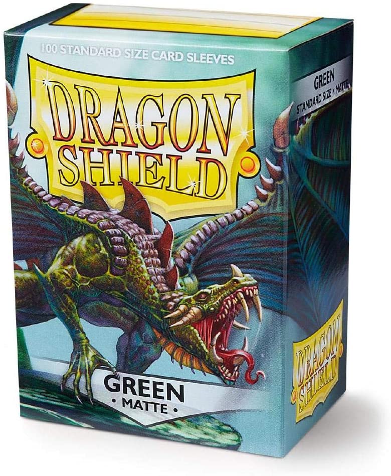 Dragon Shield 100ct Matte Standrard Sized Sleeves - Green