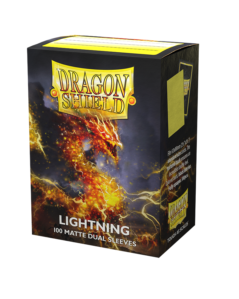 Dragon Shield - Standard Sized Dual Matte Sleeves - Lightning (100ct)