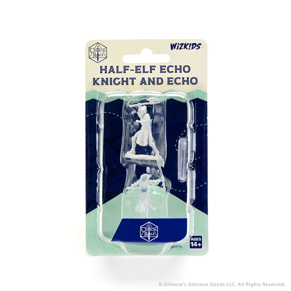 Critical Role Unpainted Miniatures: Half-Elf Echo Knight And Echo