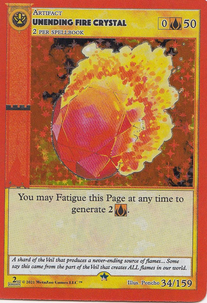 Unending Fire Crystal [Cryptid Nation: Second Edition]