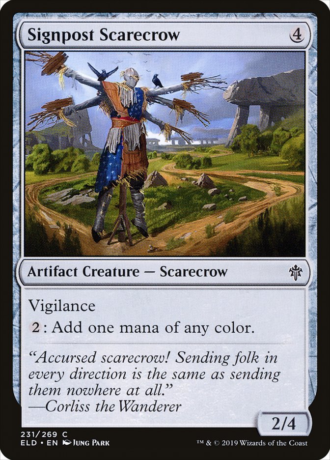 Signpost Scarecrow [Throne of Eldraine]