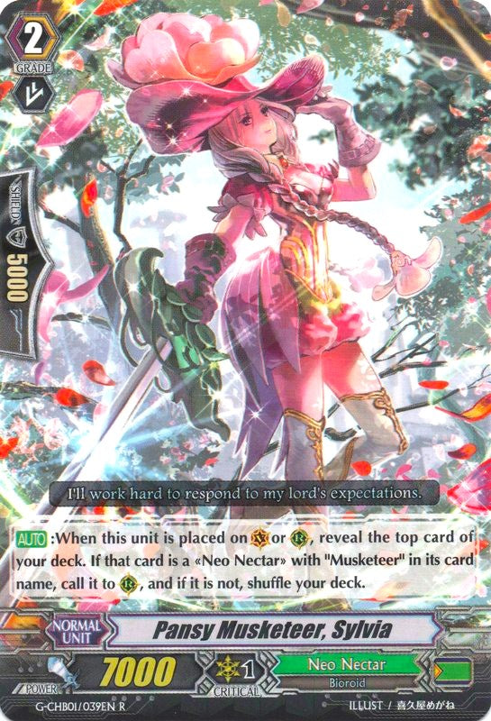 Pansy Musketeer, Sylvia (G-CHB01/039EN) [TRY3 NEXT]