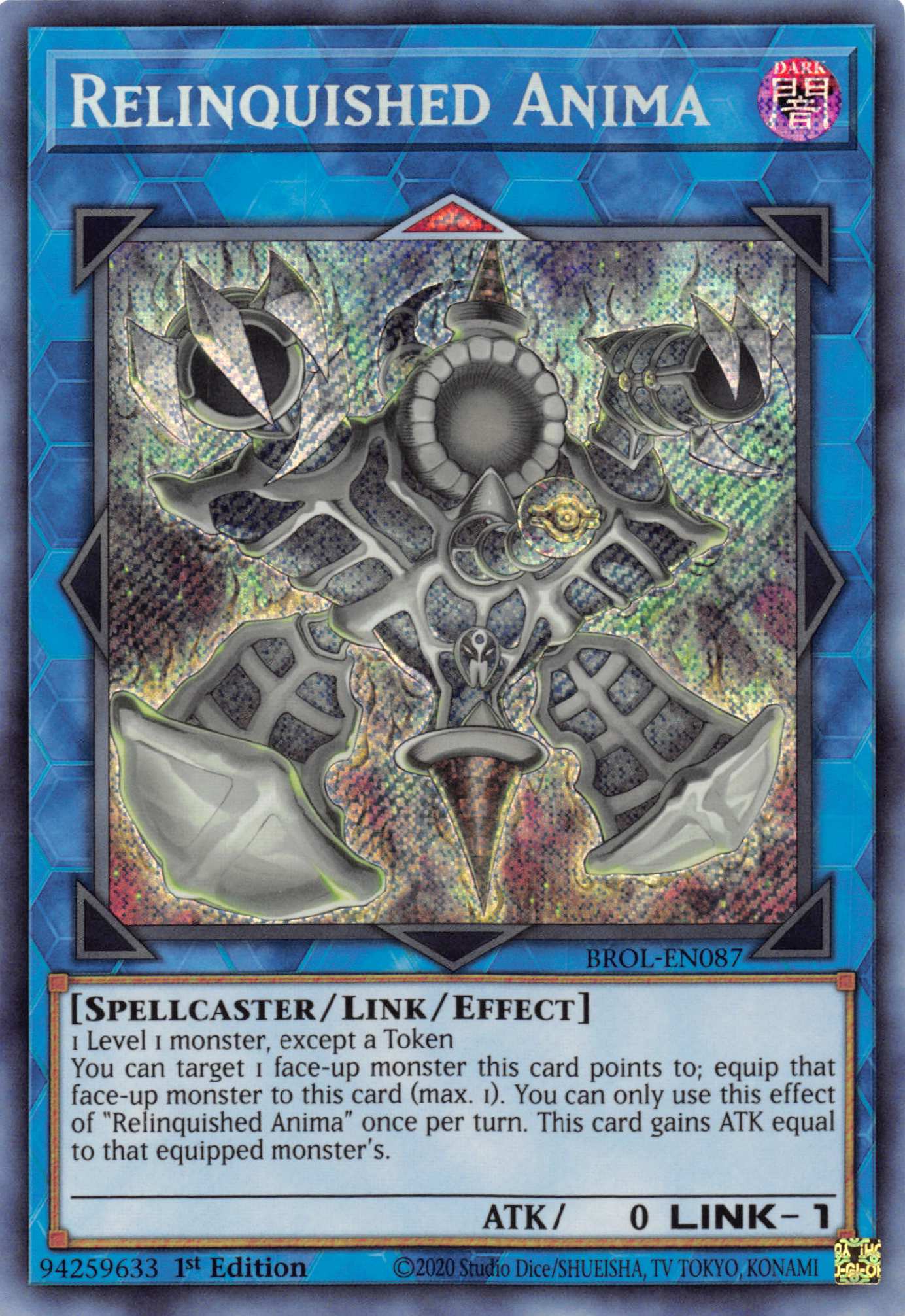 Relinquished Anima [BROL-EN087] Secret Rare