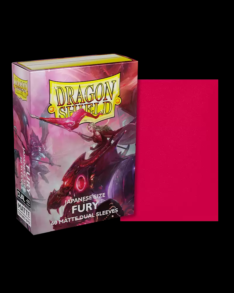 Dragon Shield: Fury - 60ct Dual Matte Sleeves - Japanese Size