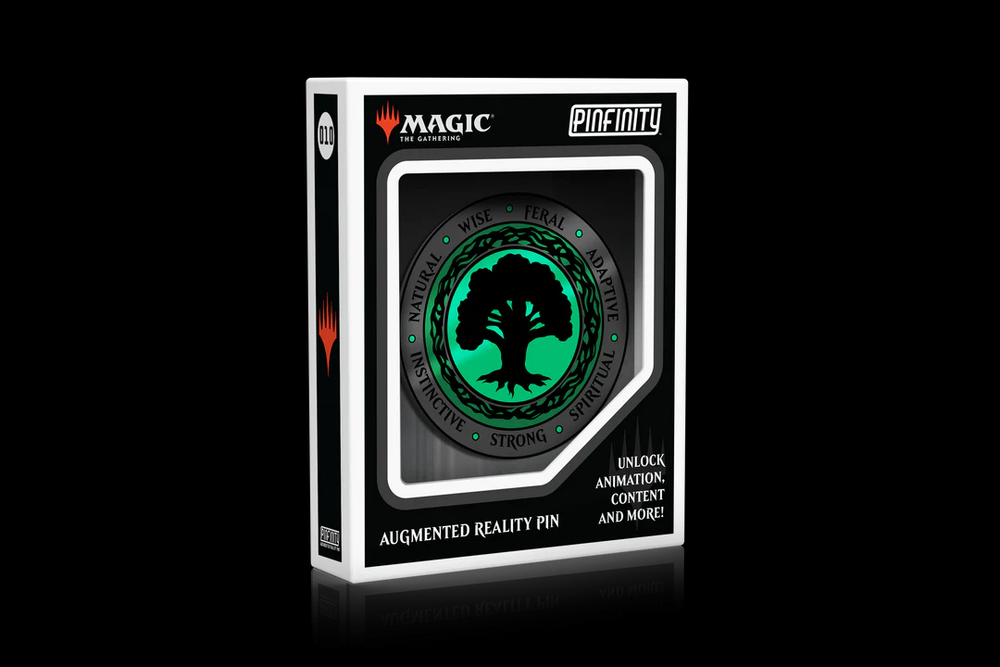 Magic: The Gathering Green Mana Crest Augmented Reality Enamel Pin