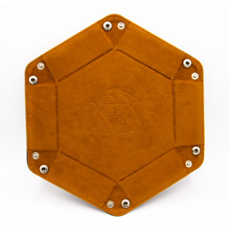 Critical Hit Collectibles: Hexagon Dice Tray - Brown