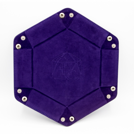 Critical Hit Collectibles: Hexagon Dice Tray - Dark Purple