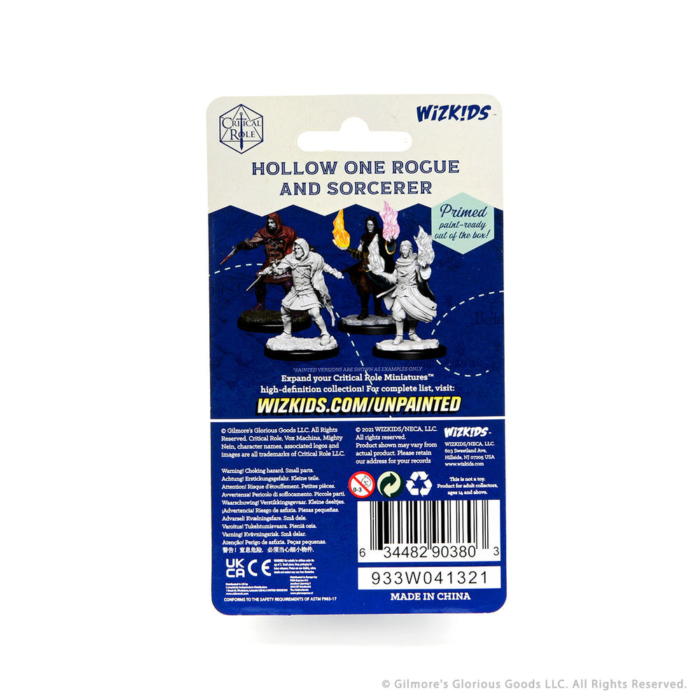 Critical Role Unpainted Miniatures: Hallow One Rogue And Sorcerer