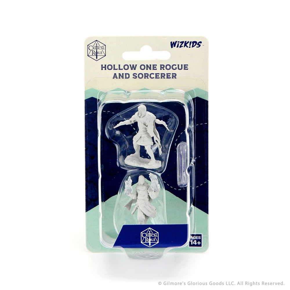 Critical Role Unpainted Miniatures: Hallow One Rogue And Sorcerer