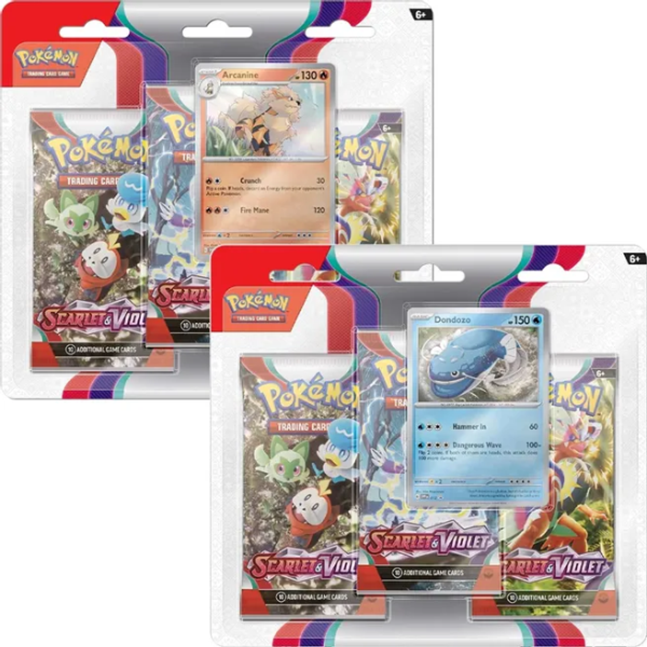 Pokemon TCG: Scarlet & Violet Three Booster Blister