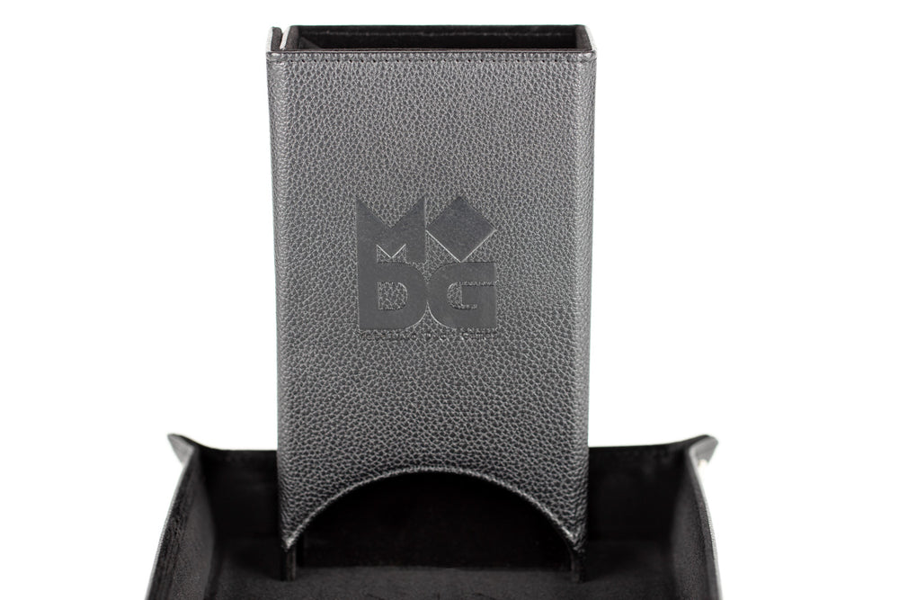 Fold Up Dice Tower - Leather