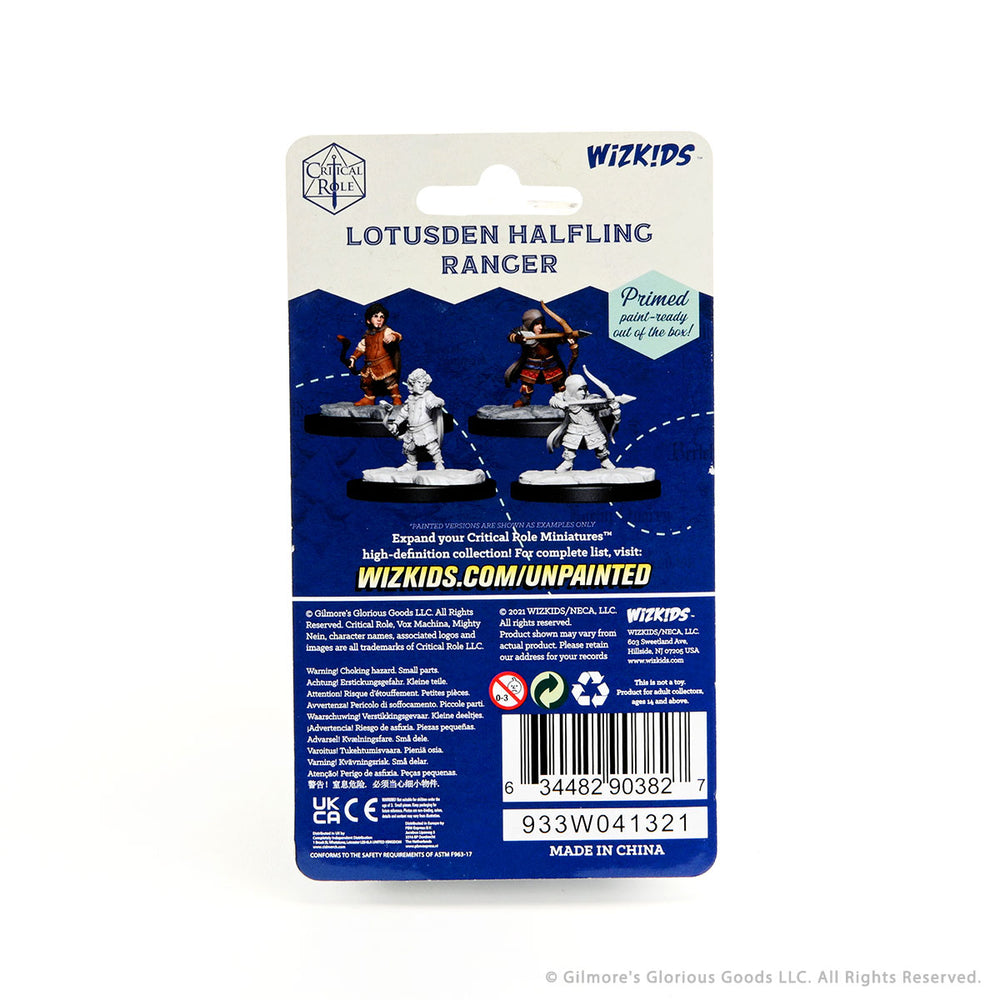 Critical Role Unpainted Miniatures: Lotusden Halfling Ranger