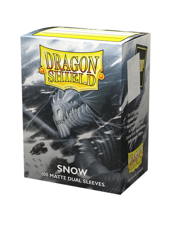 Dragon Shield - Standard Sized Dual Matte Sleeves - Snow (100ct)