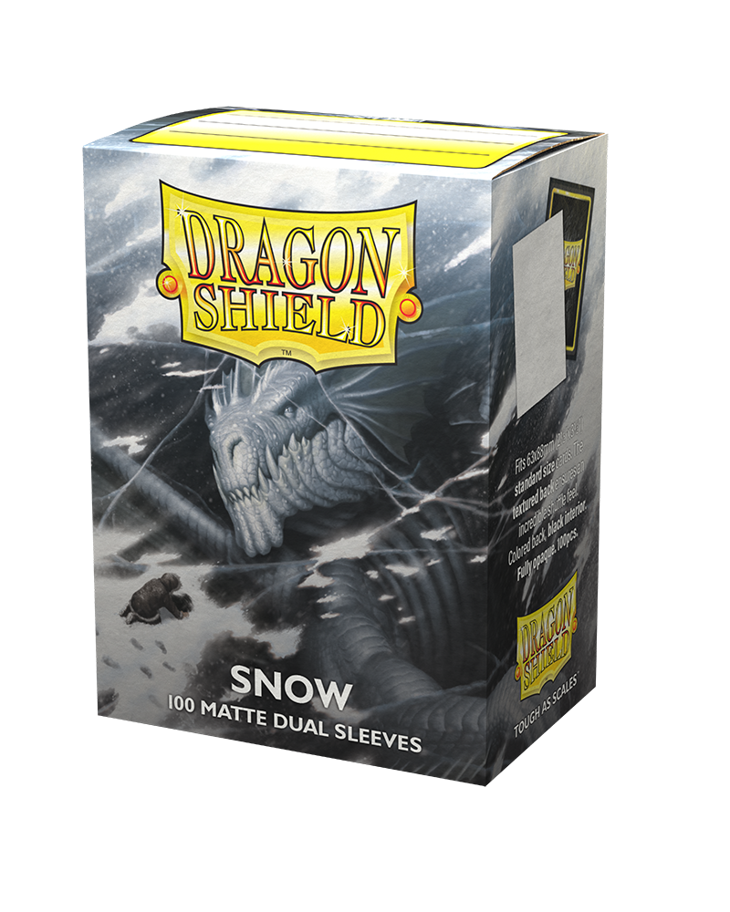 Dragon Shield - Standard Sized Dual Matte Sleeves - Snow (100ct)