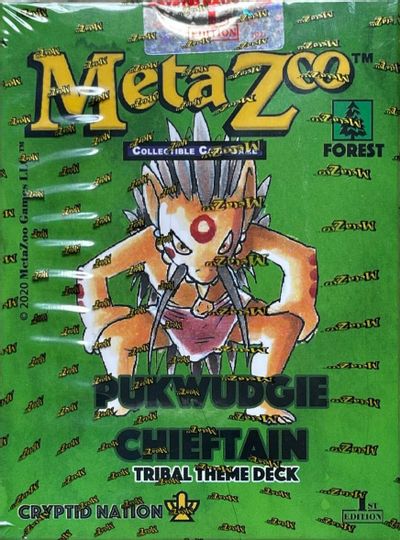 MetaZoo - Pukwudgie Chieftain Tribal theme Deck 2nd Edition