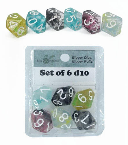Role 4 Initiative - Diffusion Dice - Set of 6 d10