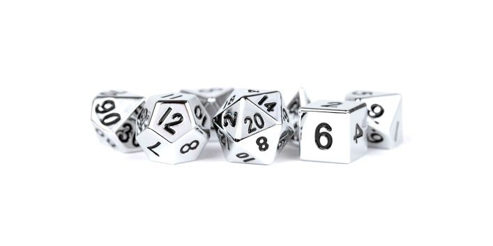 Silver 16mm Polyhedral Dice Set