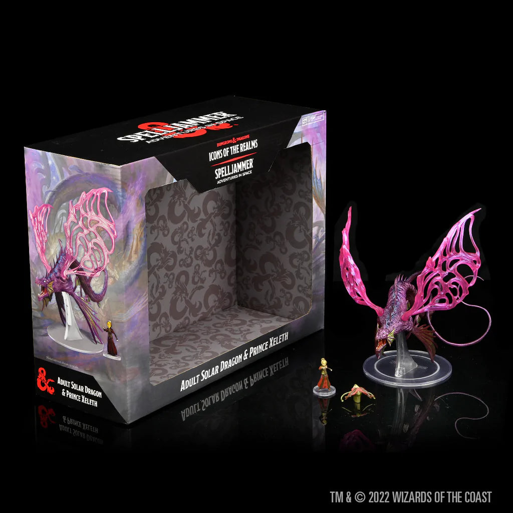 D&D Icons of the Realms - Spelljammer: Adventures in Space - Adult Solar Dragon & Prince Xeleth