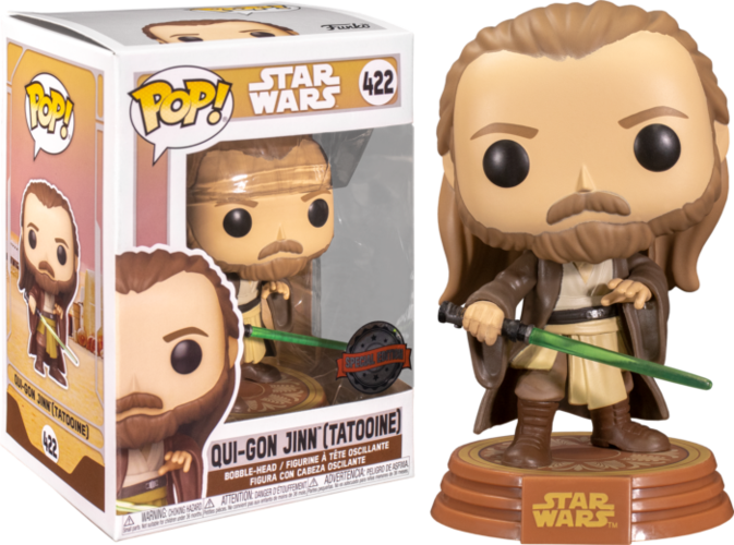 Funko POP! Star Wars: Qui-Gon Jinn (Tatooine) (Amazon Exclusive) #422