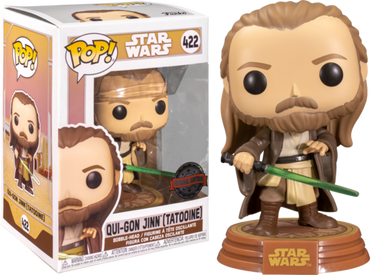 Funko POP! Star Wars: Qui-Gon Jinn (Tatooine) (Amazon Exclusive) #422