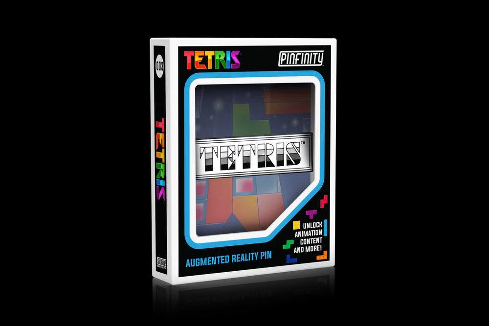 Pinfinity AR Pins: Tetris - Iconic Logo (Grey)