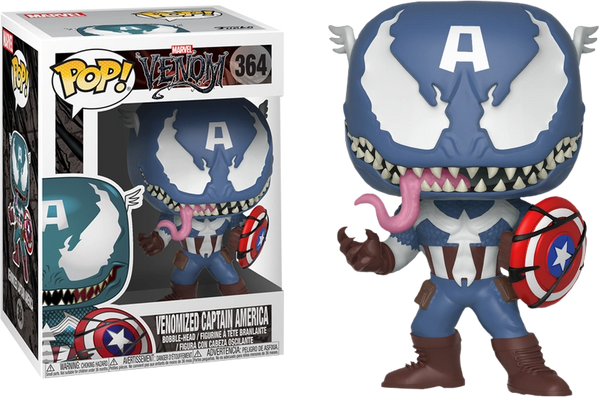 Captain america store venomized funko pop