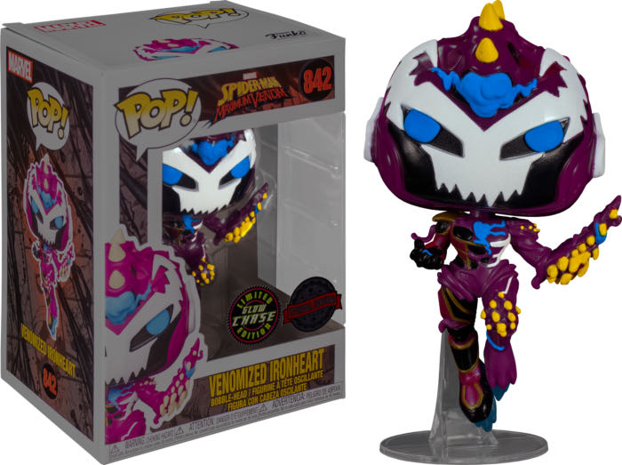 POP! Spider-Man: Maximum Venom 842 - Venomized Ironheart  Chase Glow Special Edition