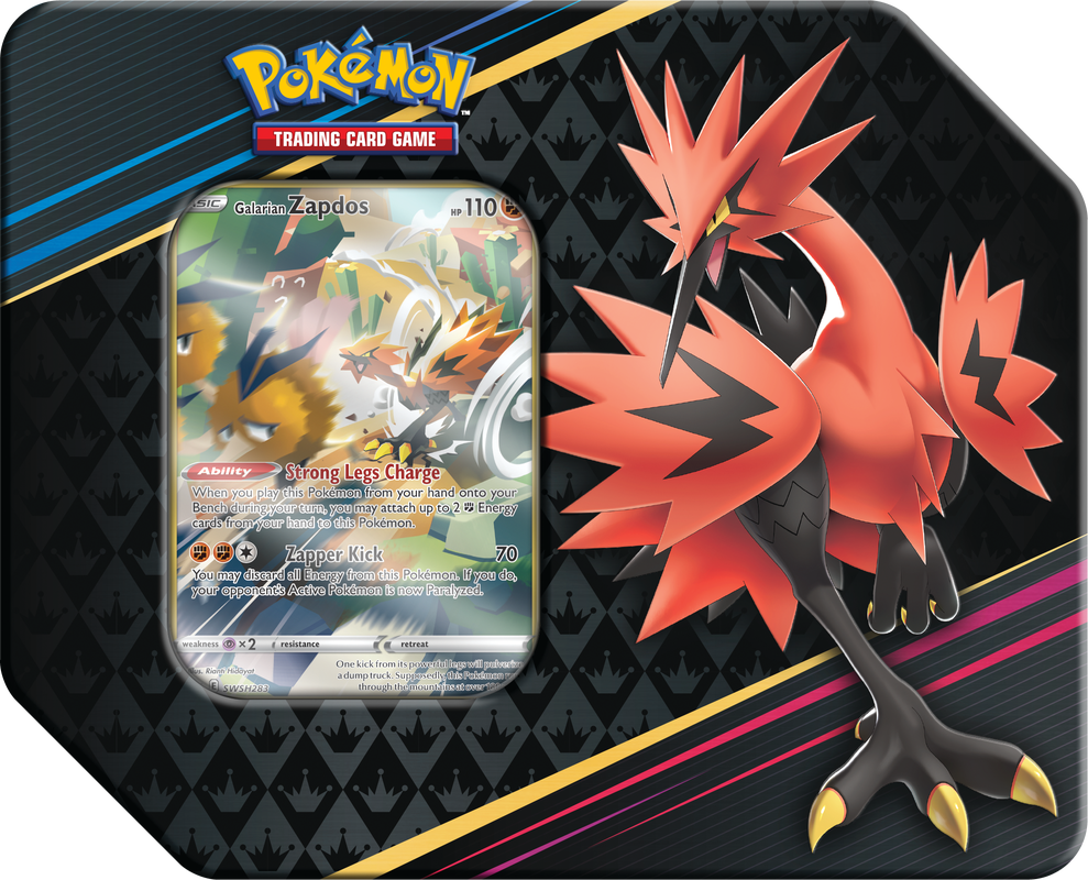 Pokemon TCG: Crown Zenith Tin [Galarian Zapdos]