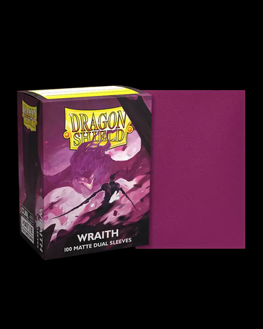 Dragon Shield: Wraith - 100ct Dual Matte Sleeves - Standard Size